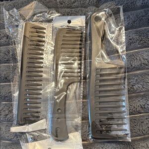 Black Hair Comb Set for Women